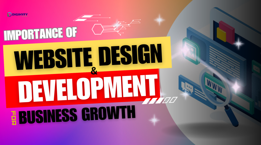 Importance of website designing  and development for business growth